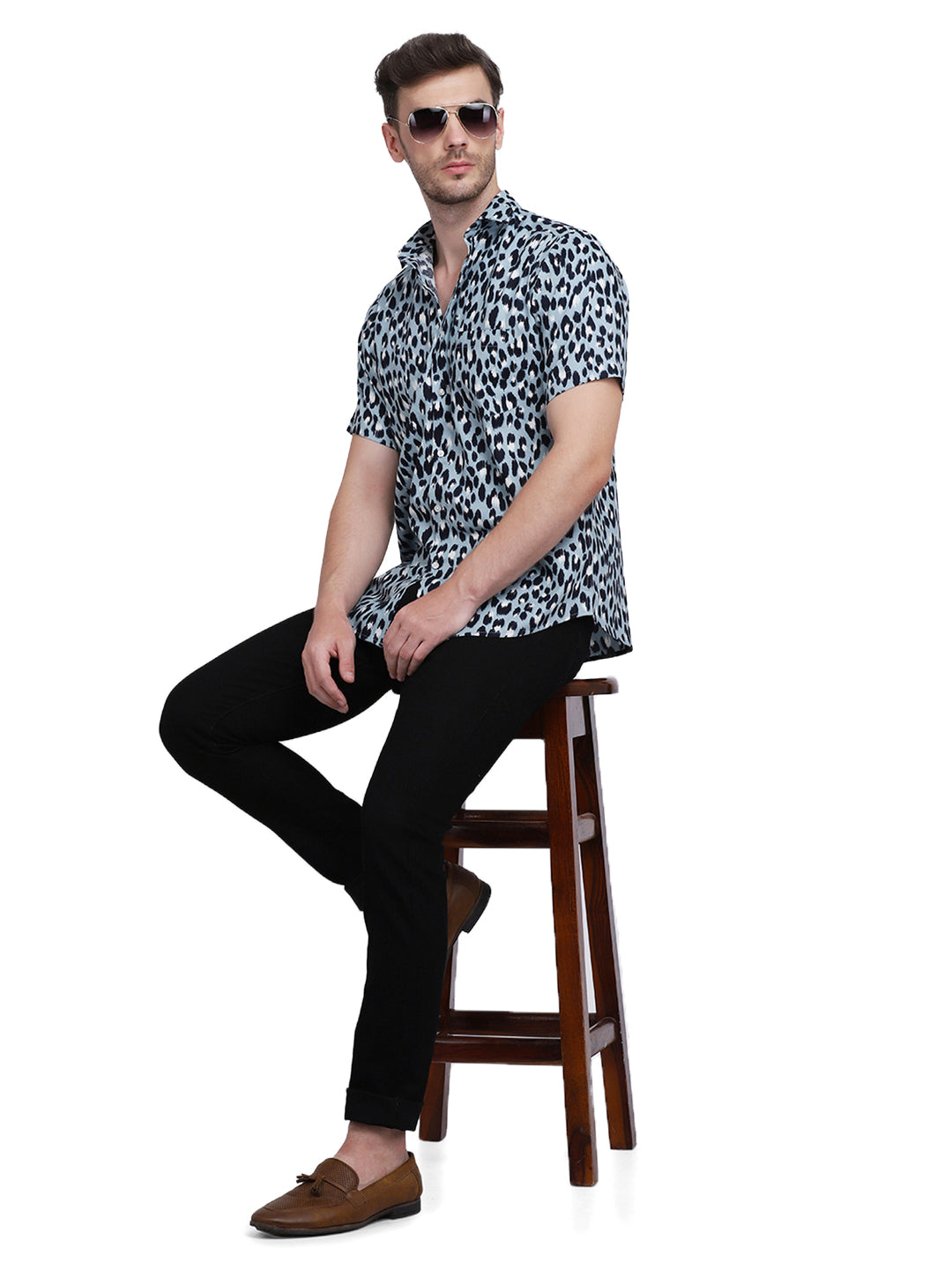Leopard Animal Print Casual/Party Resort shirt