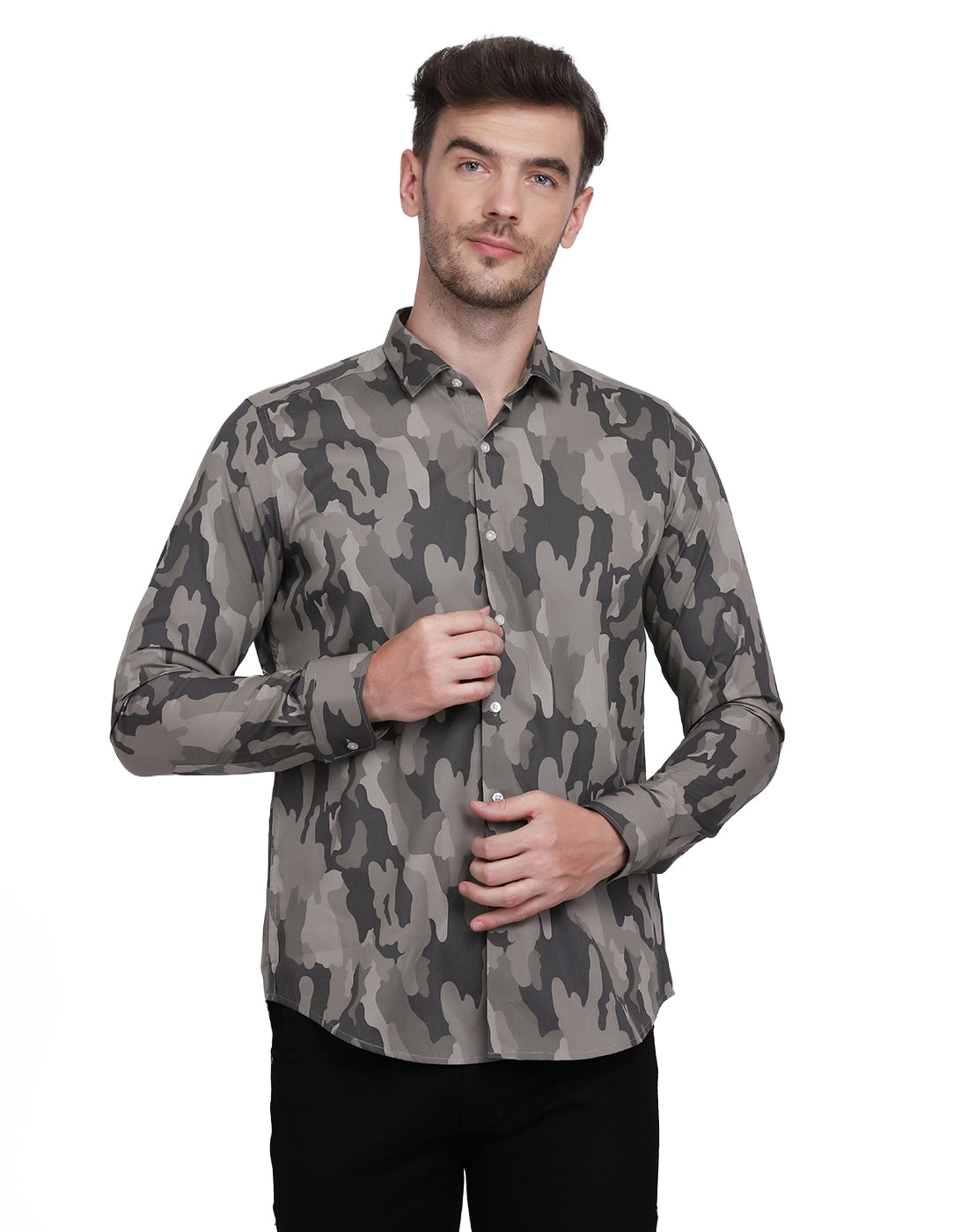 camouflage army Print shirt