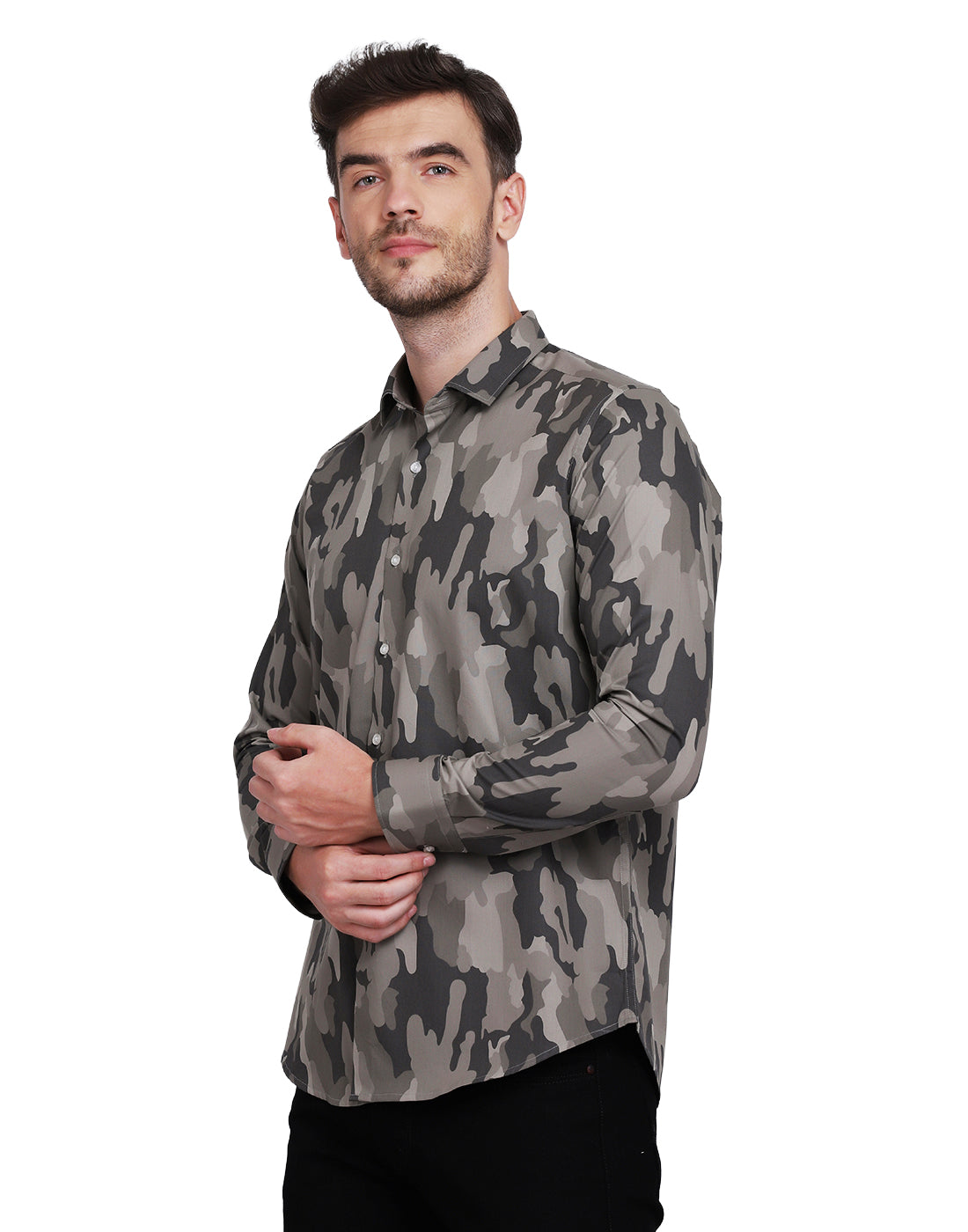 camouflage army Print shirt