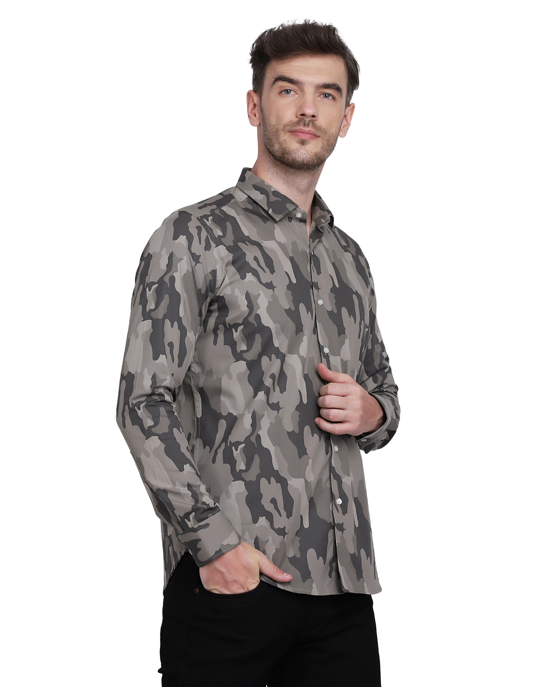 camouflage army Print shirt