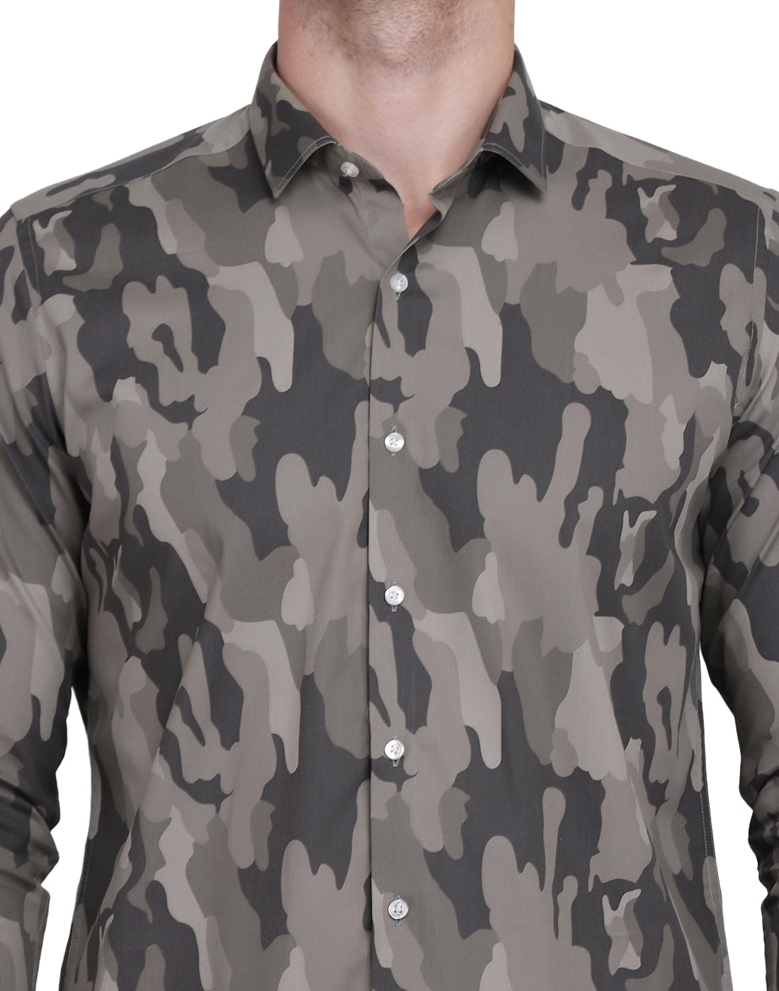 camouflage army Print shirt