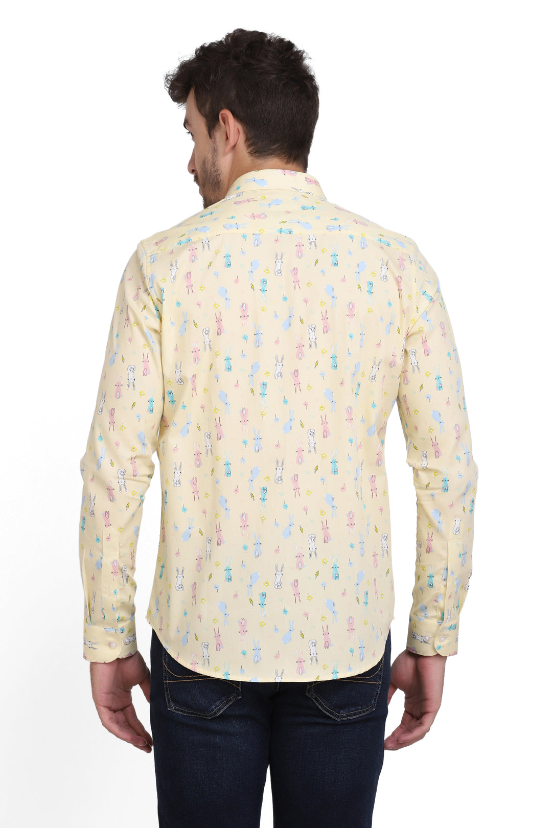 conversational bunny print men’s Shirt