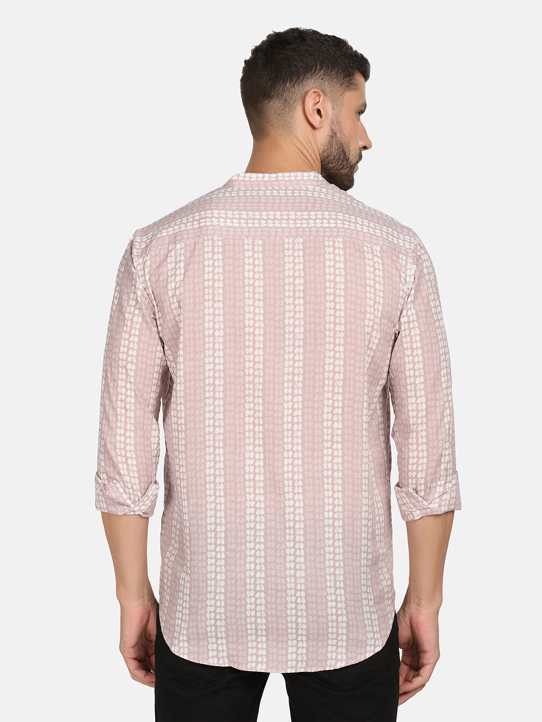 Ethnic Drop Vertical Stripes Print Shirt