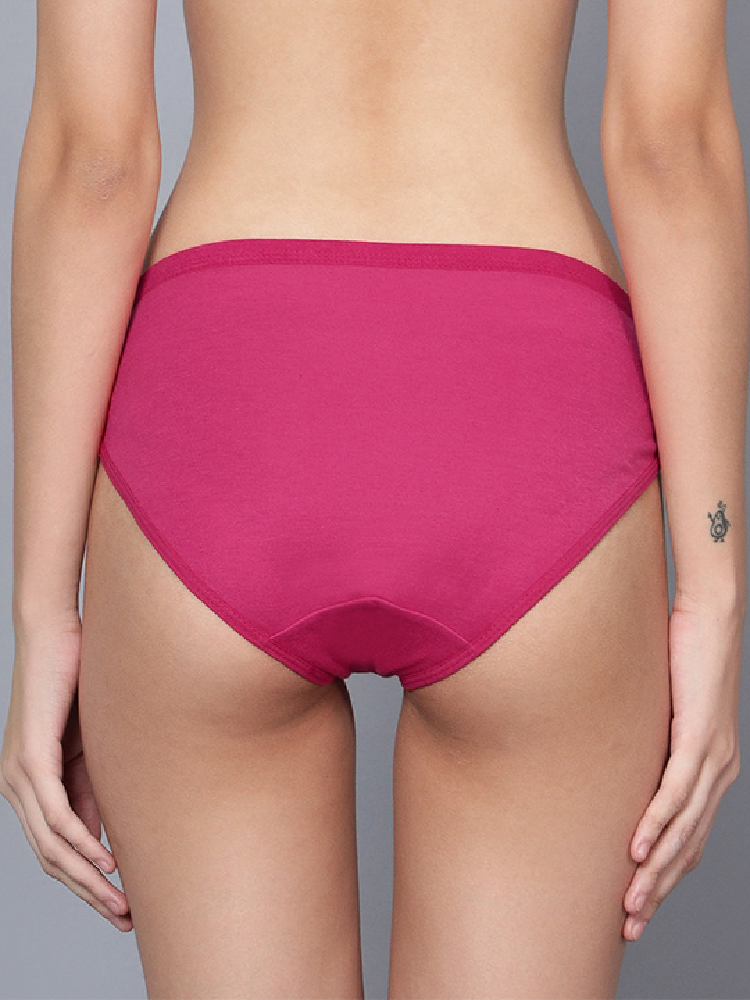 Pack Of 3 Solid Colors Pure Cotton Women Briefs