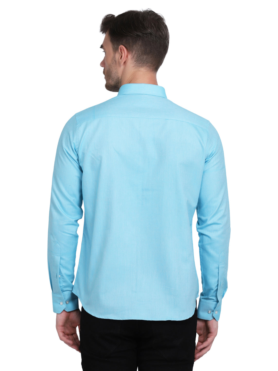Cotton oxford formal Aqua Shirt