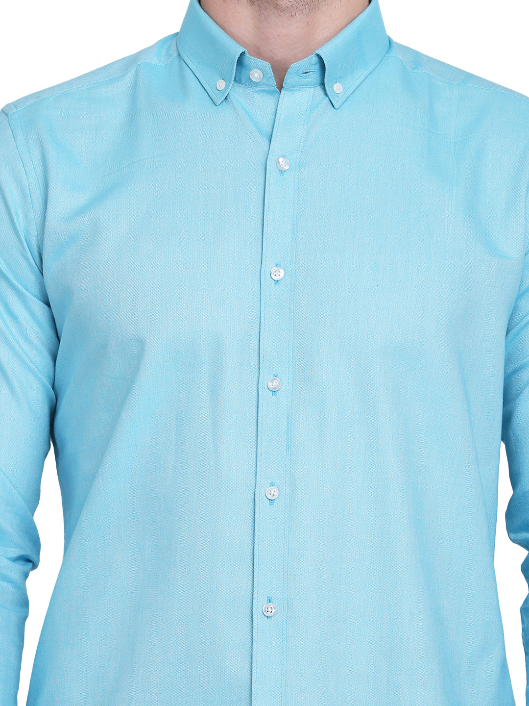 Cotton oxford formal Aqua Shirt