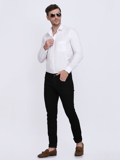 Super White Regular Fit Format/Casual wear shirt