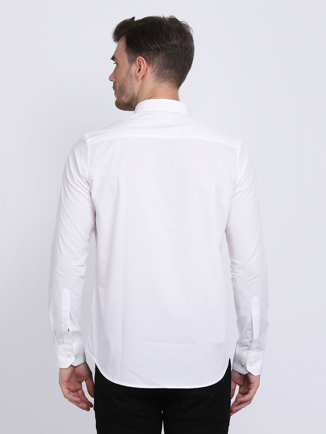 Super White Regular Fit Format/Casual wear shirt