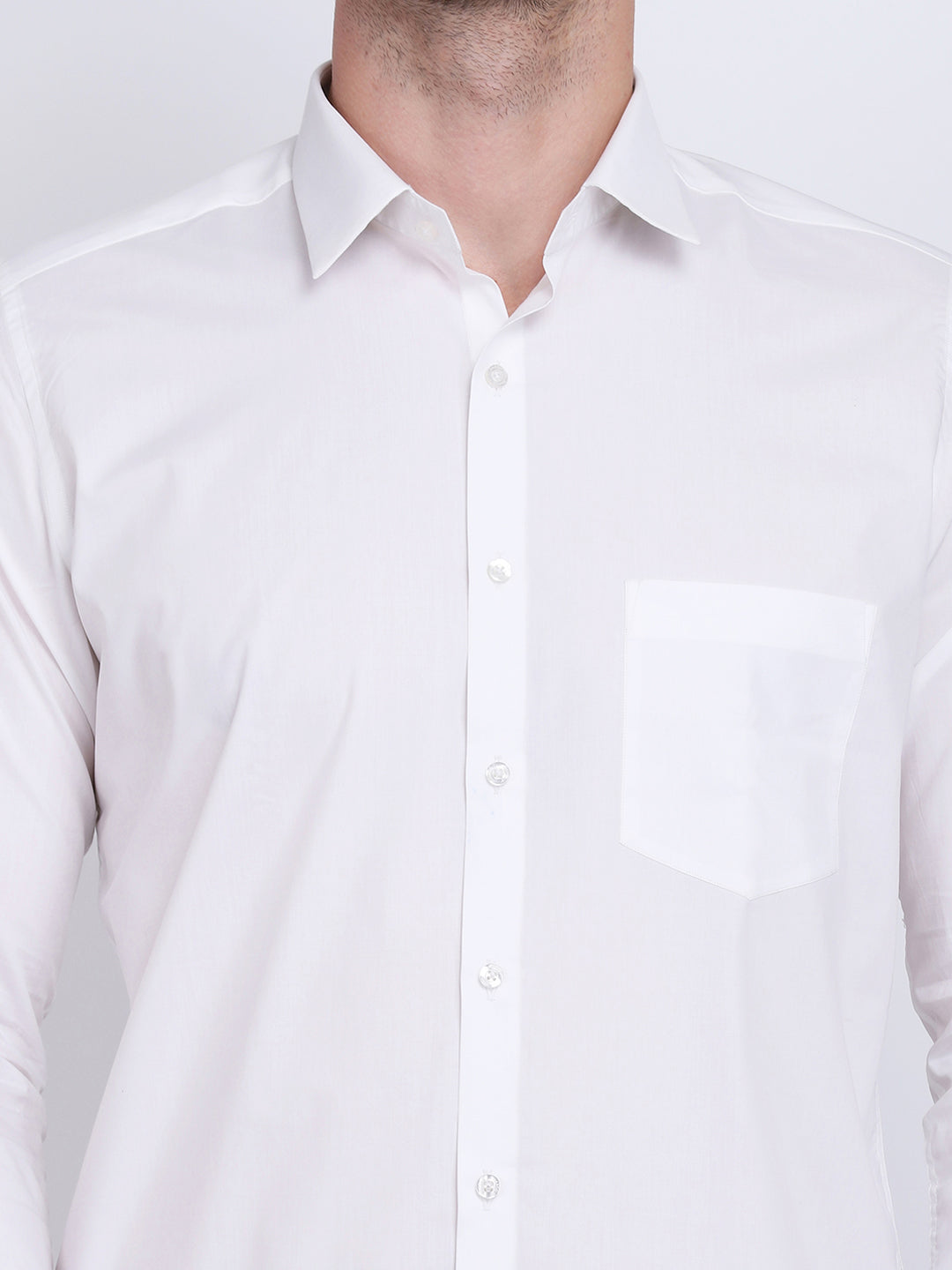 Super White Regular Fit Format/Casual wear shirt