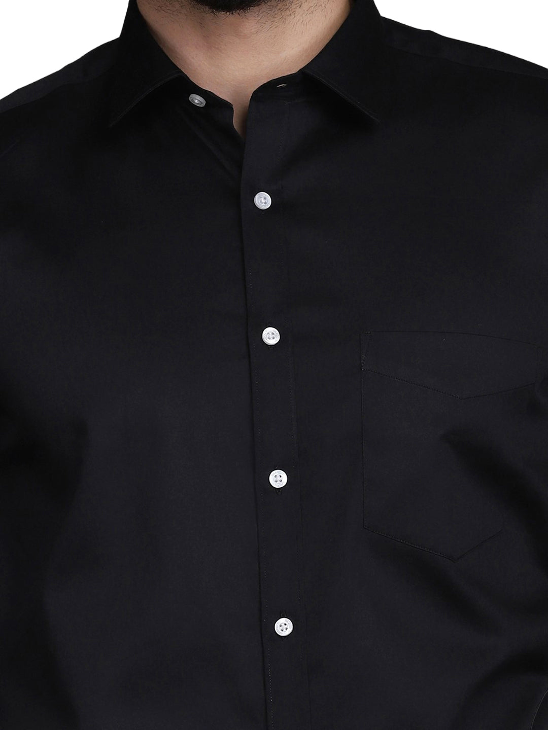 Men Black Classic Casual Shirt