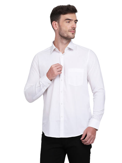 Double Cloth Crinkled Cotton Men's Long Sleeves Shirt