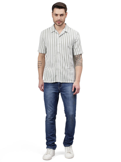 Mesh Juq. Half Sleeve Trending  Men's Wear Shirt