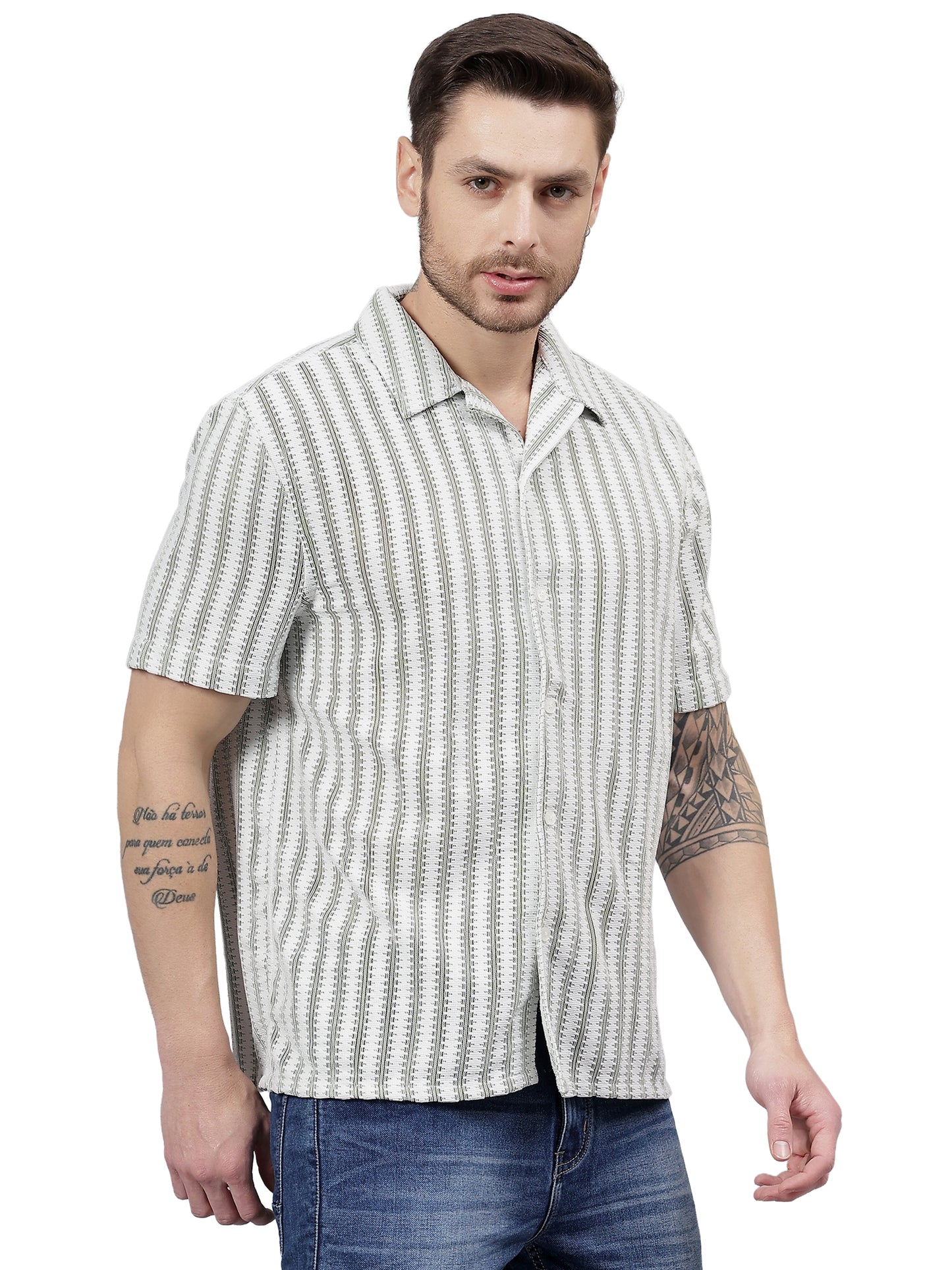Mesh Juq. Half Sleeve Trending  Men's Wear Shirt