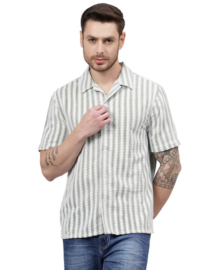Mesh Juq. Half Sleeve Trending  Men's Wear Shirt