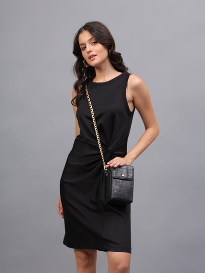 black Midi Dress