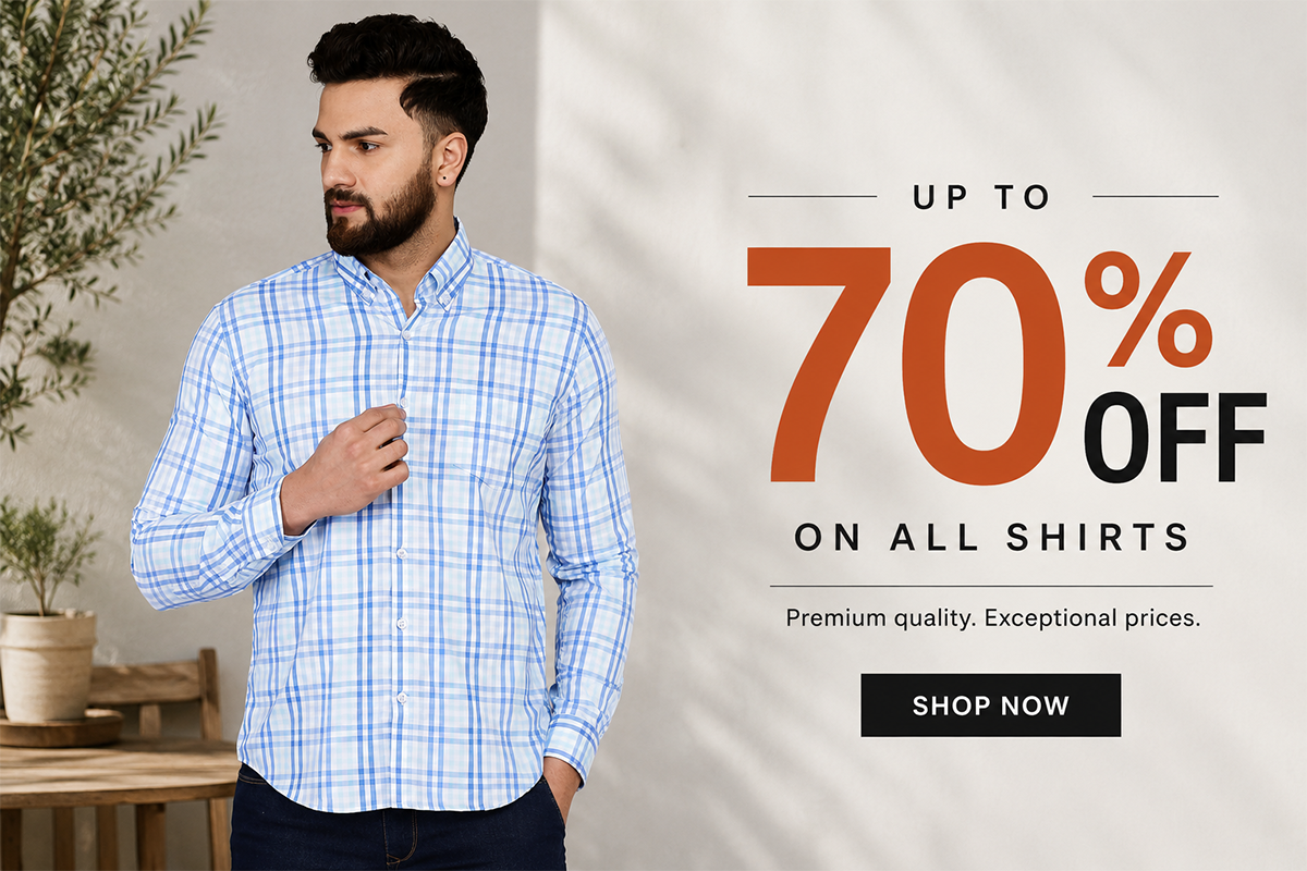 Men's striped shirt extra 15% off first order