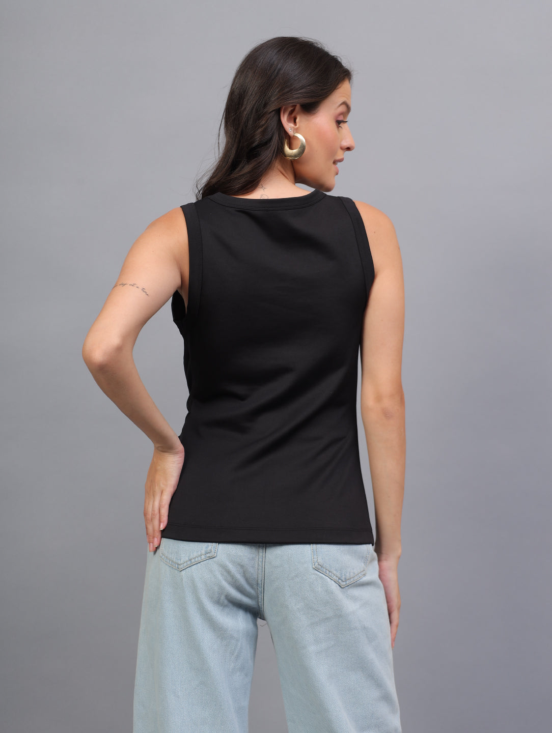 Back To Girl The Noir Knot Party Top in Black - Image 7