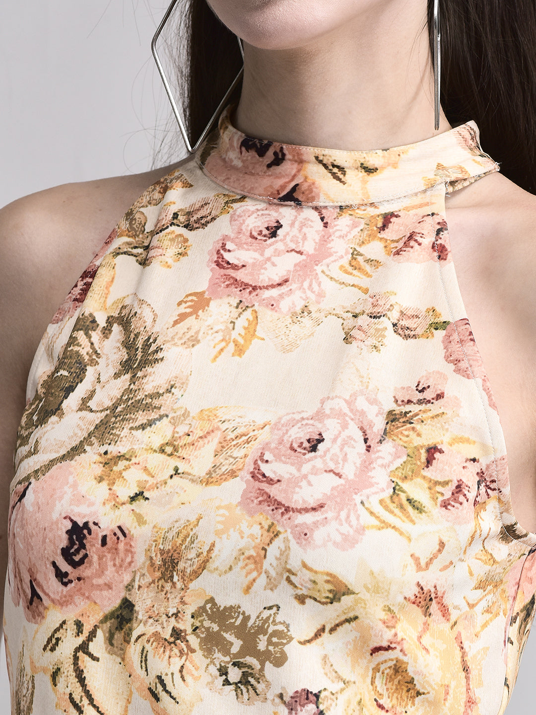 Vintage Rose Floral Party Top