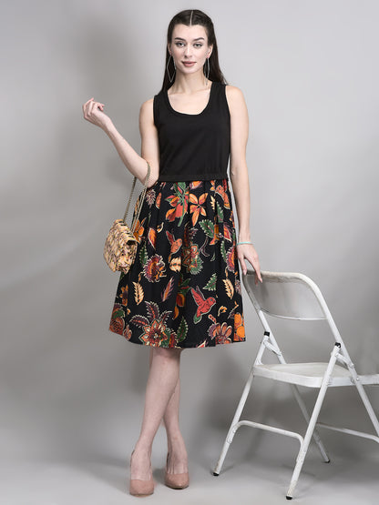 Timeless Black Bodycon Floral Dress