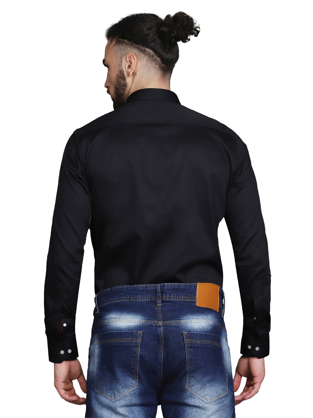 Men Black Classic Casual Shirt