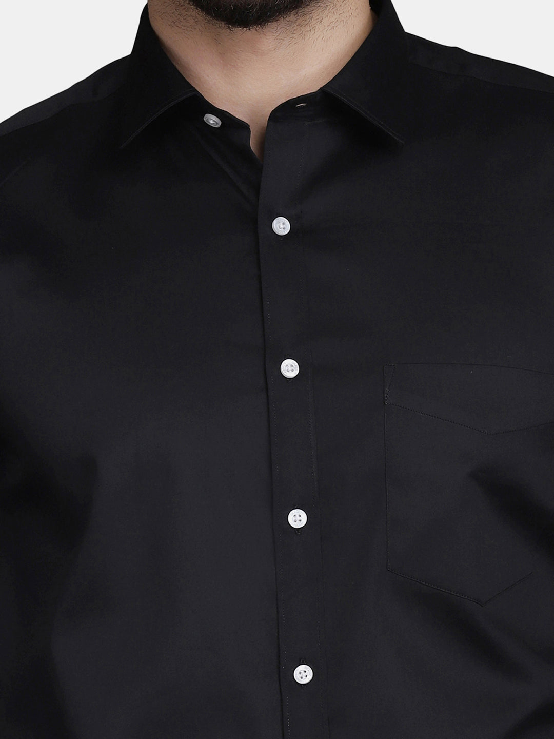 Men Black Classic Casual Shirt