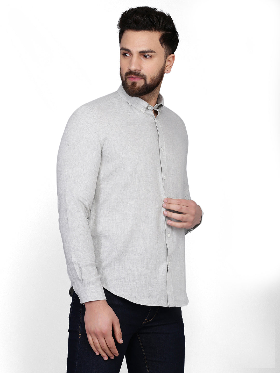 Men Slim Fit Flannel Casual Shirt