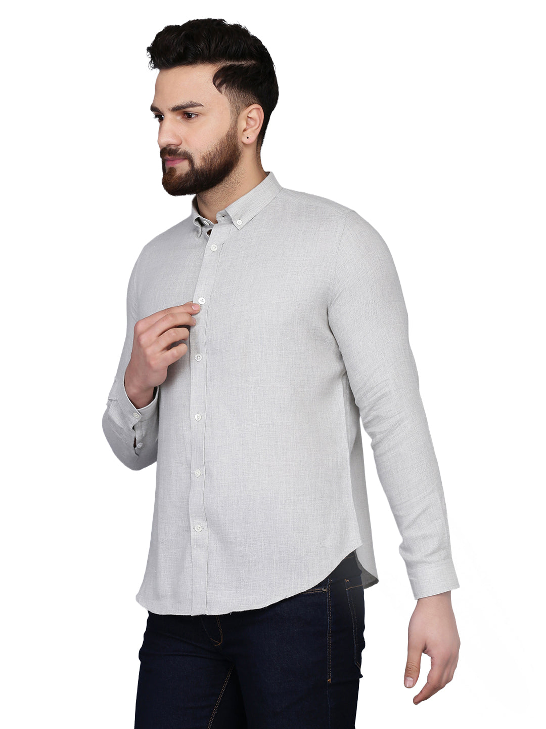 Men Slim Fit Flannel Casual Shirt