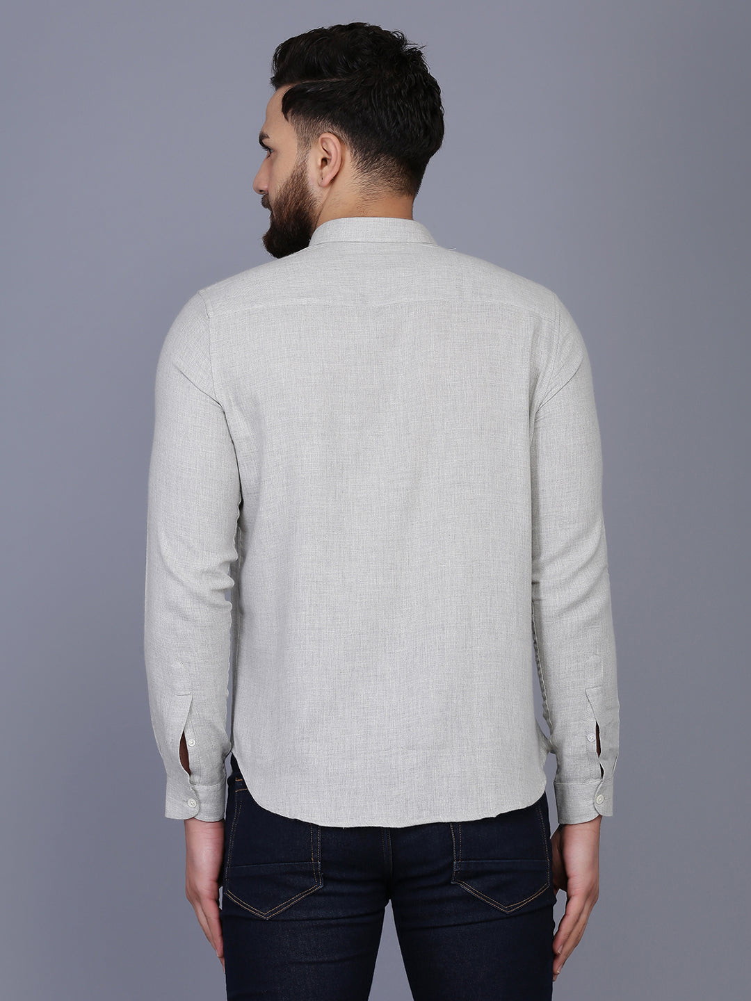 Men Slim Fit Flannel Casual Shirt