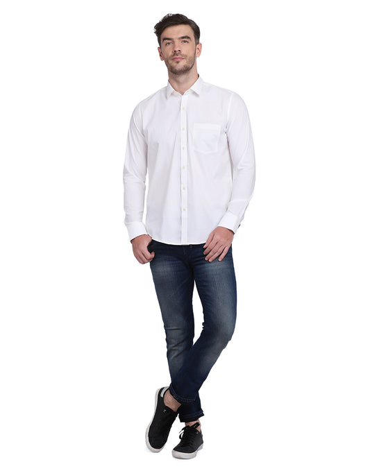 Neon green Contrast Stitching detailed men's shirt