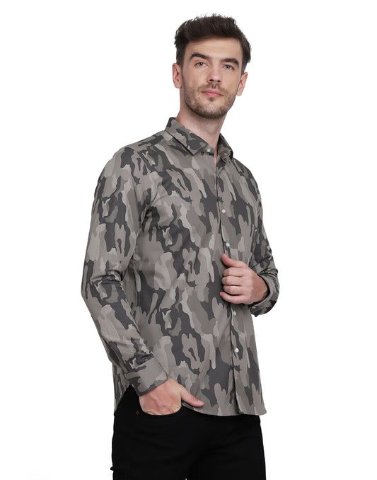 camouflage army Print shirt