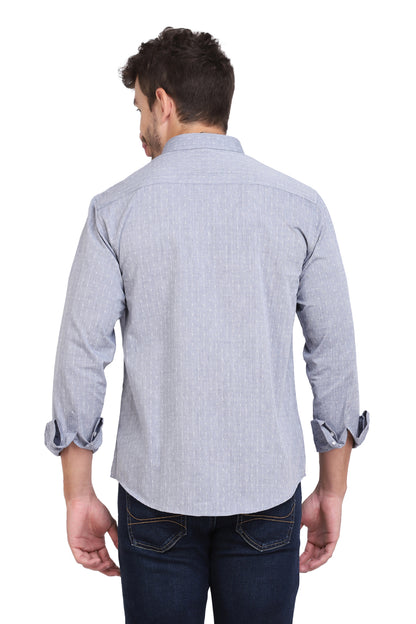 Blue Chambray Dobby Formal Shirt