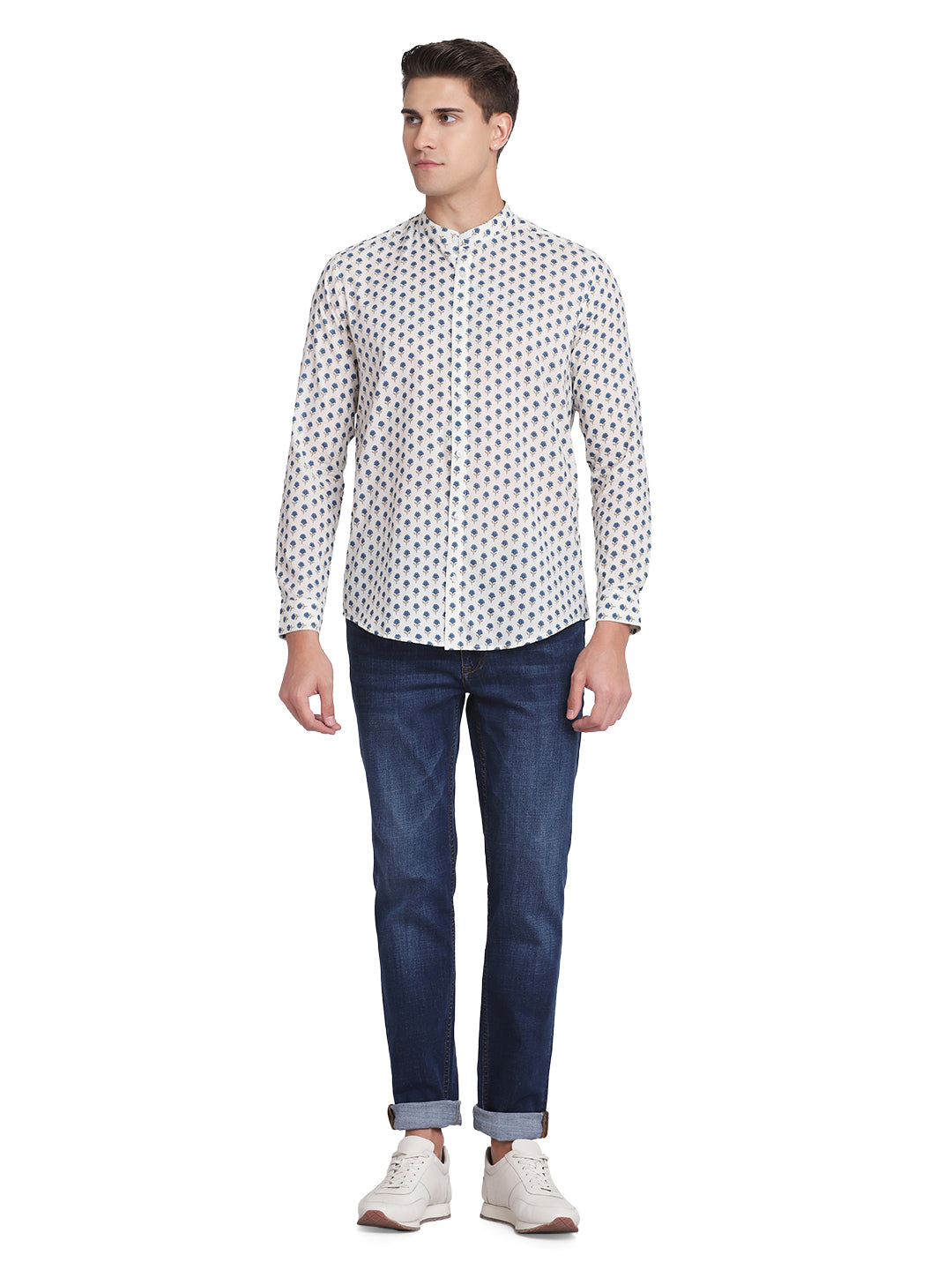 Ethnic Ditsy Print Shirt