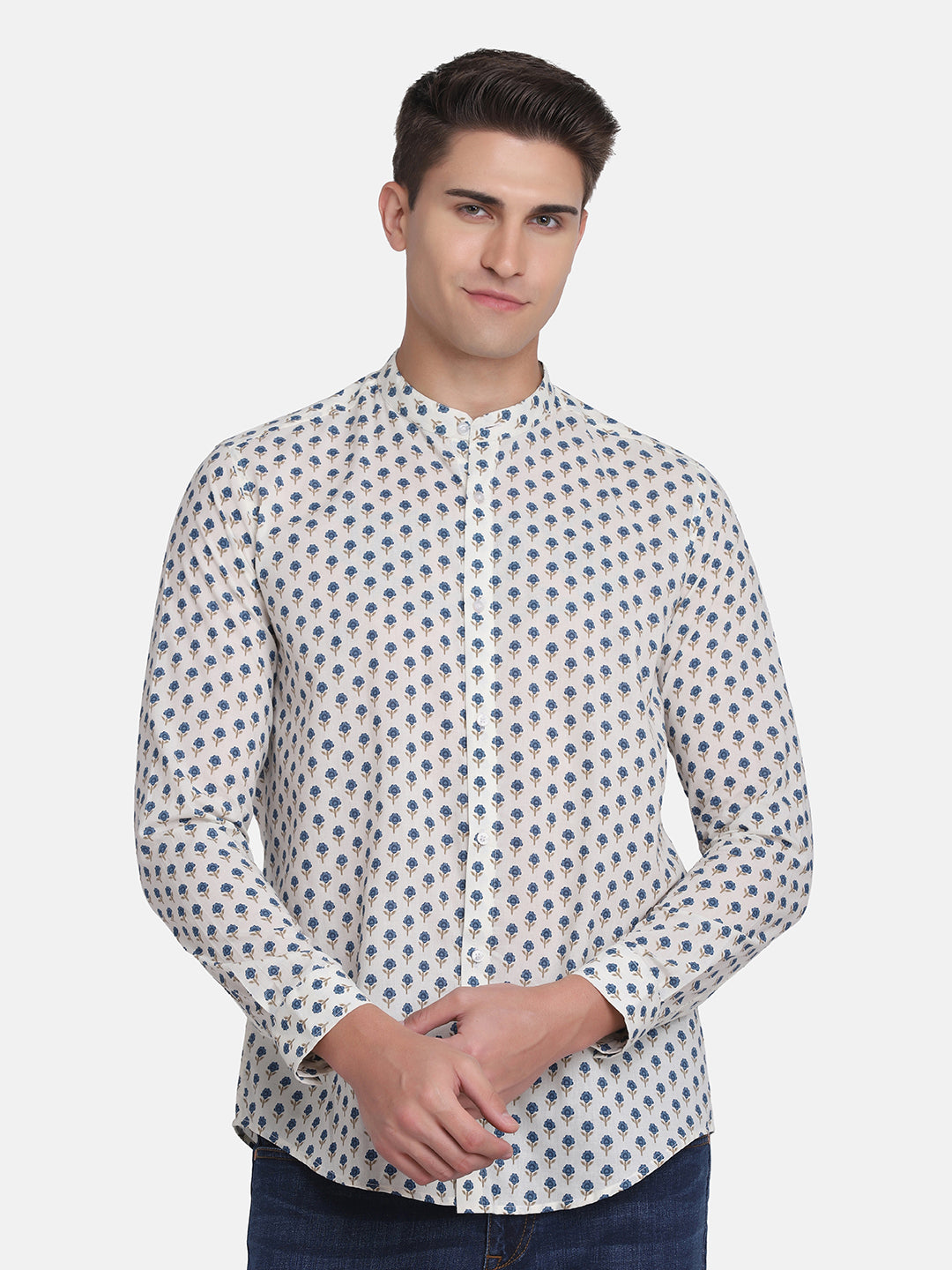 Ethnic Ditsy Print Shirt