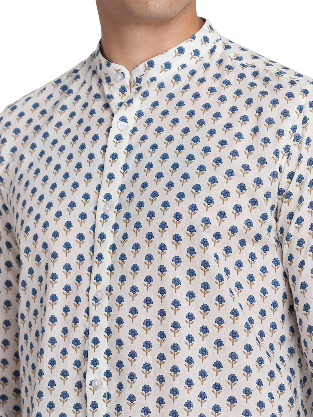 Ethnic Ditsy Print Shirt