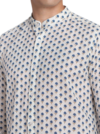 Ethnic Ditsy Print Shirt