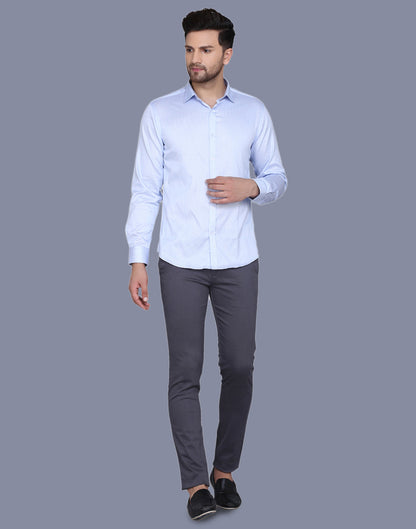 Herringbone Dobby With Micro Checkered Shirt