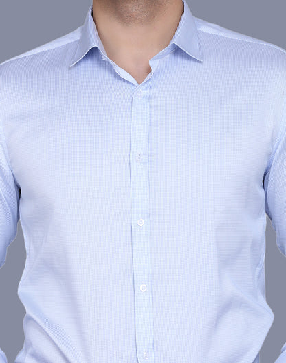 Herringbone Dobby With Micro Checkered Shirt
