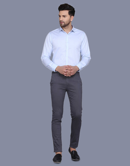 Self Stripes Dobby textured cotton Shirt