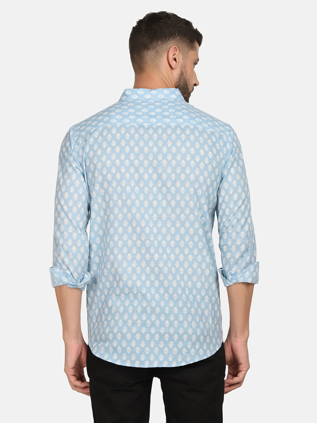 ETHNIC  DROP STRIPES PRINT SHIRT