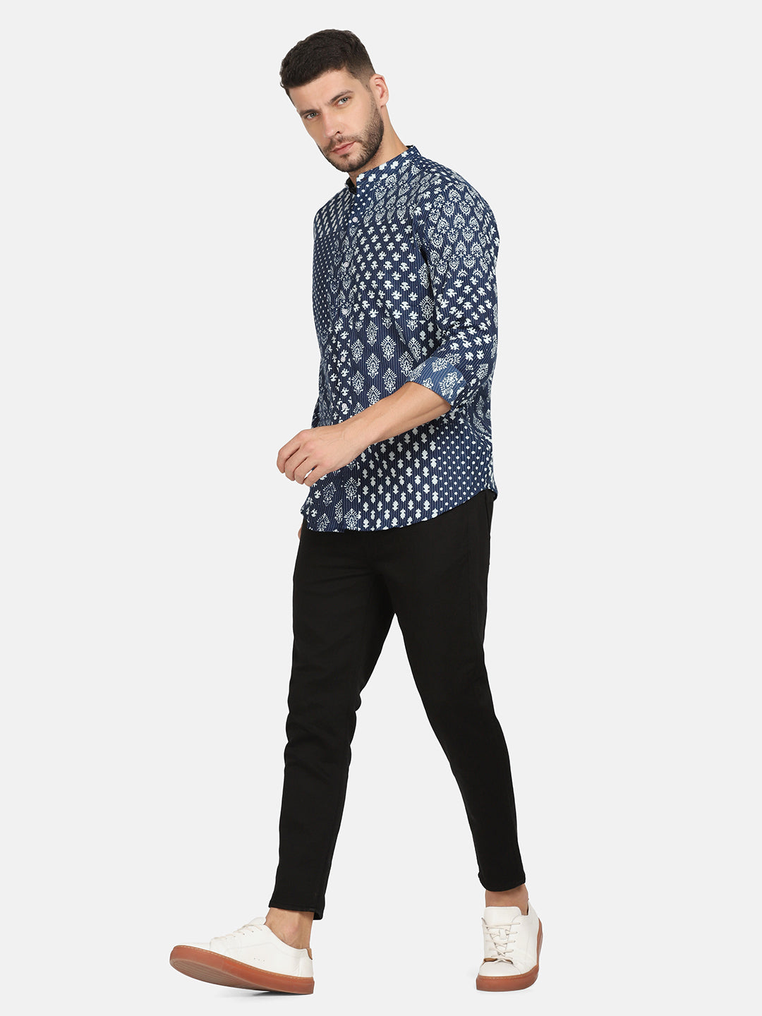 ETHNIC TILES PRINT SHIRT