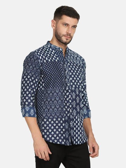 ETHNIC TILES PRINT SHIRT