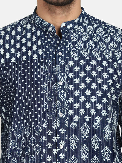 ETHNIC TILES PRINT SHIRT
