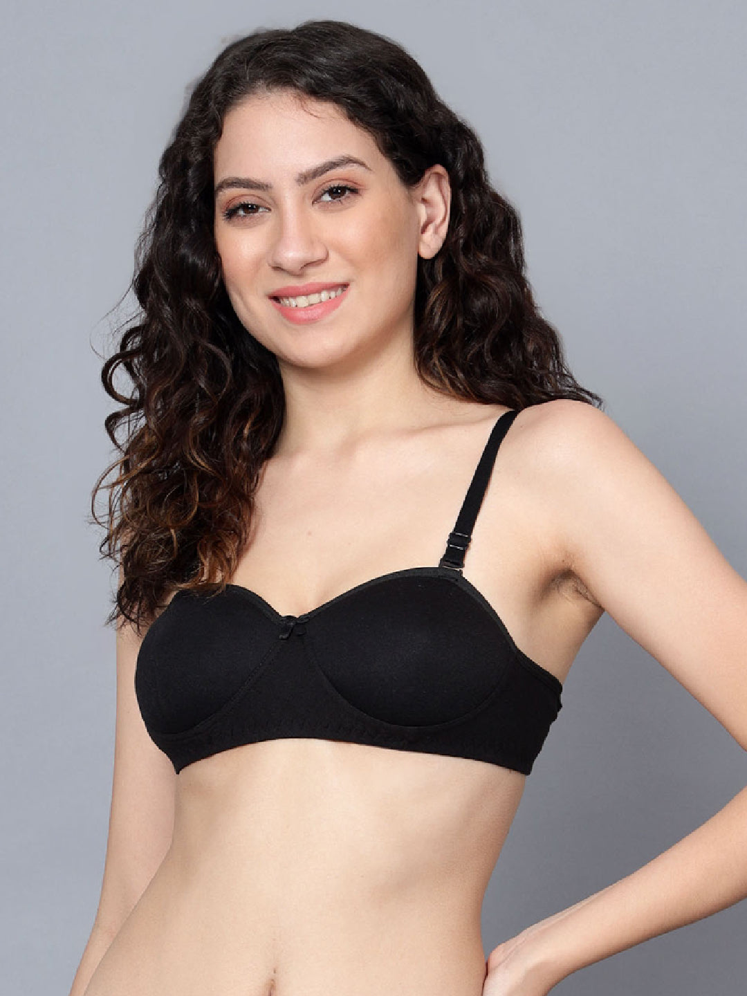 Pack Of 3 Colors Padded Non-Wired Half Cup Casual T-Shirt Bra