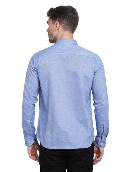 Cotton Oxford Formal Royal Blue Shirt