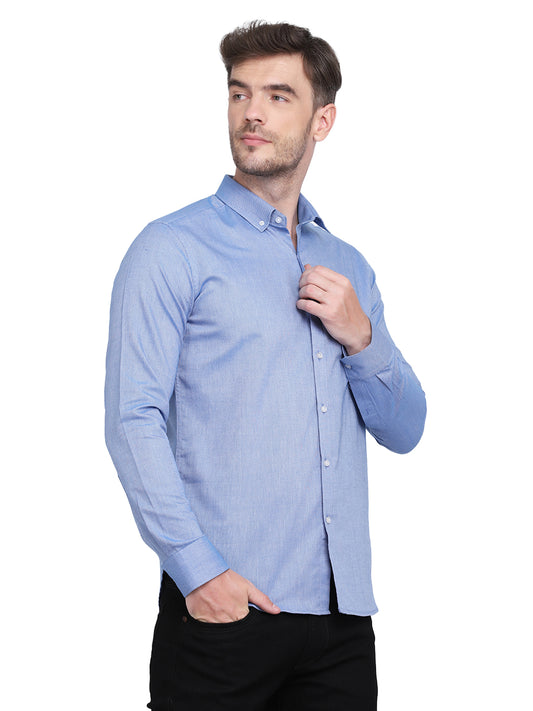 Cotton oxford formal Royal blue Shirt
