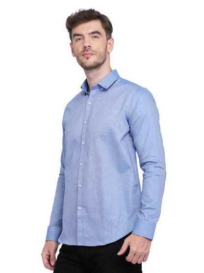 Cotton Oxford Formal Royal Blue Shirt