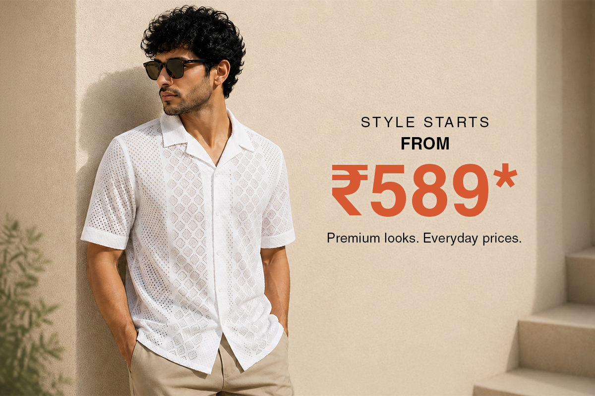 Affordable men's shirt from ₹589
