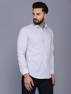 Blue Cotton checkered shirt