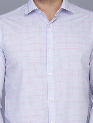 Blue Cotton checkered shirt