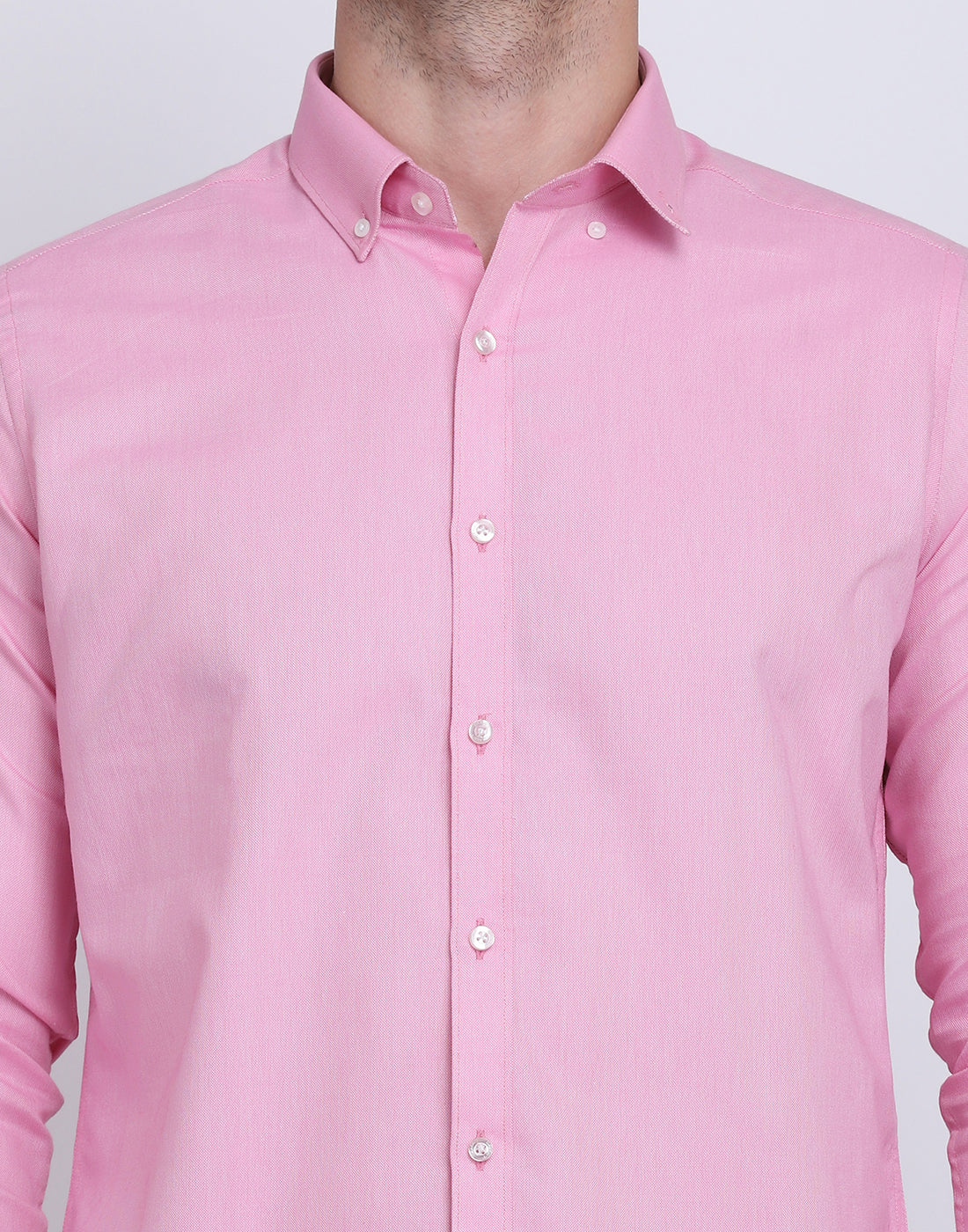 Cotton oxford formal Pink Shirt